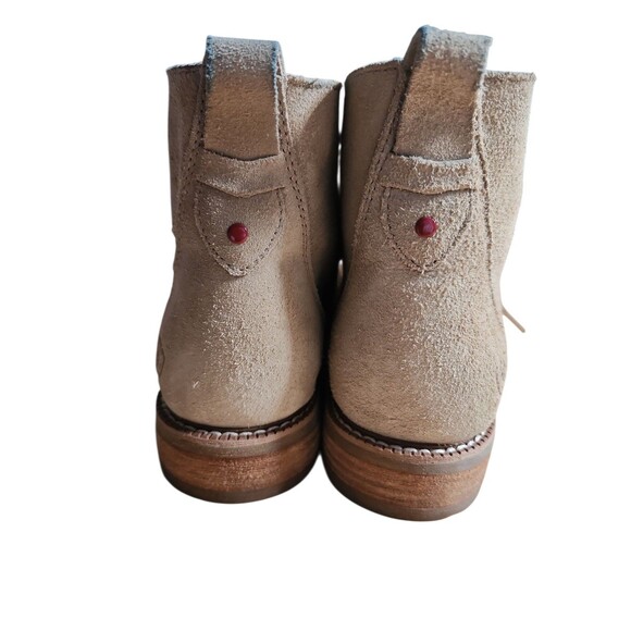 Ariat Henley Suede Ankle Boot Womens Size 8 Sand Beige Lace-Up Chukka Western - Picture 4 of 9